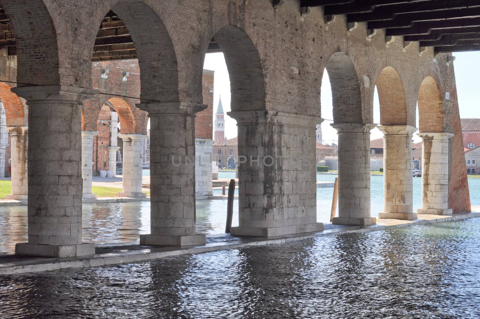Venetian Arsenal (Arsenale Veneziano) in Venice (Venezia), Italy