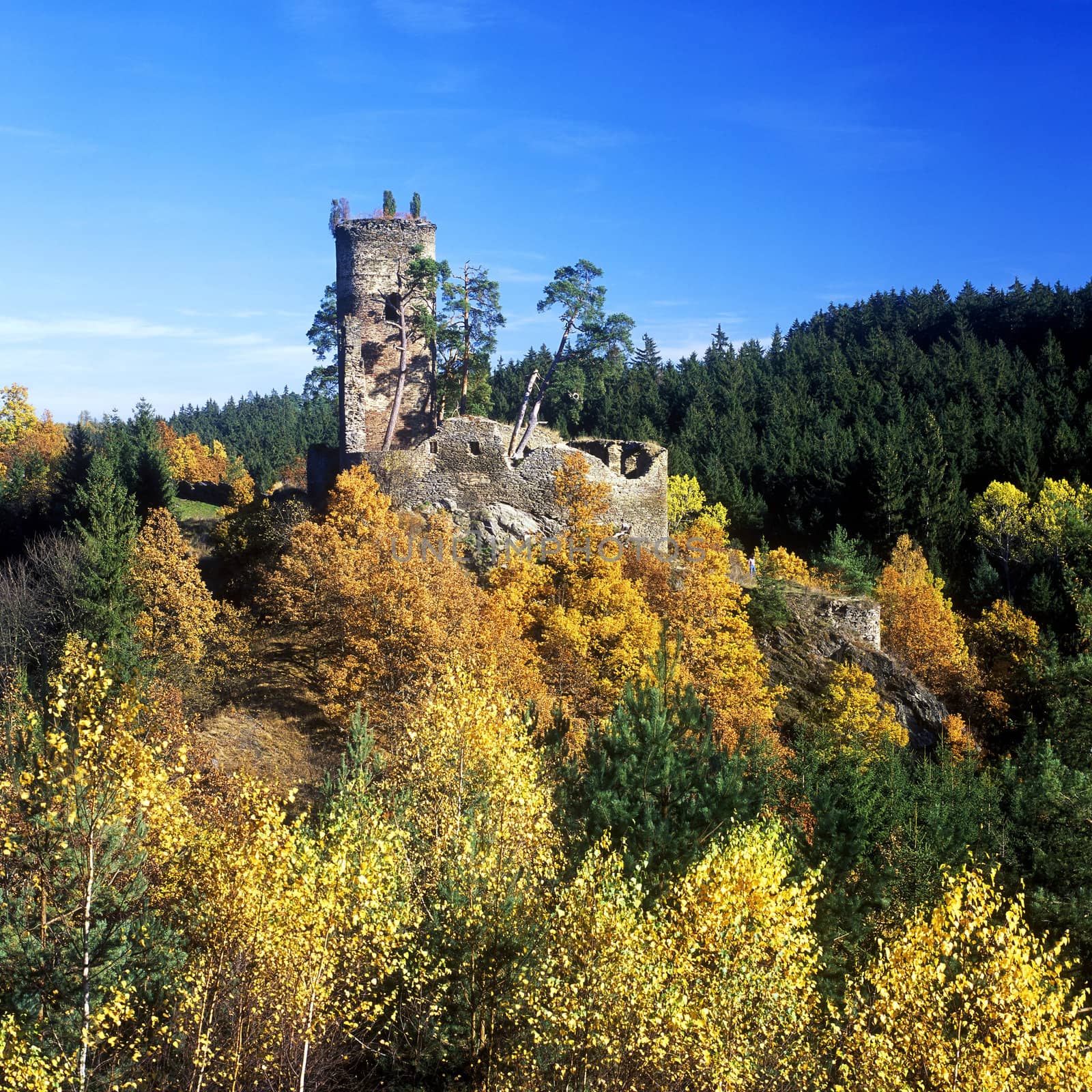 ruins of Gutstejn castle, Czech Republic