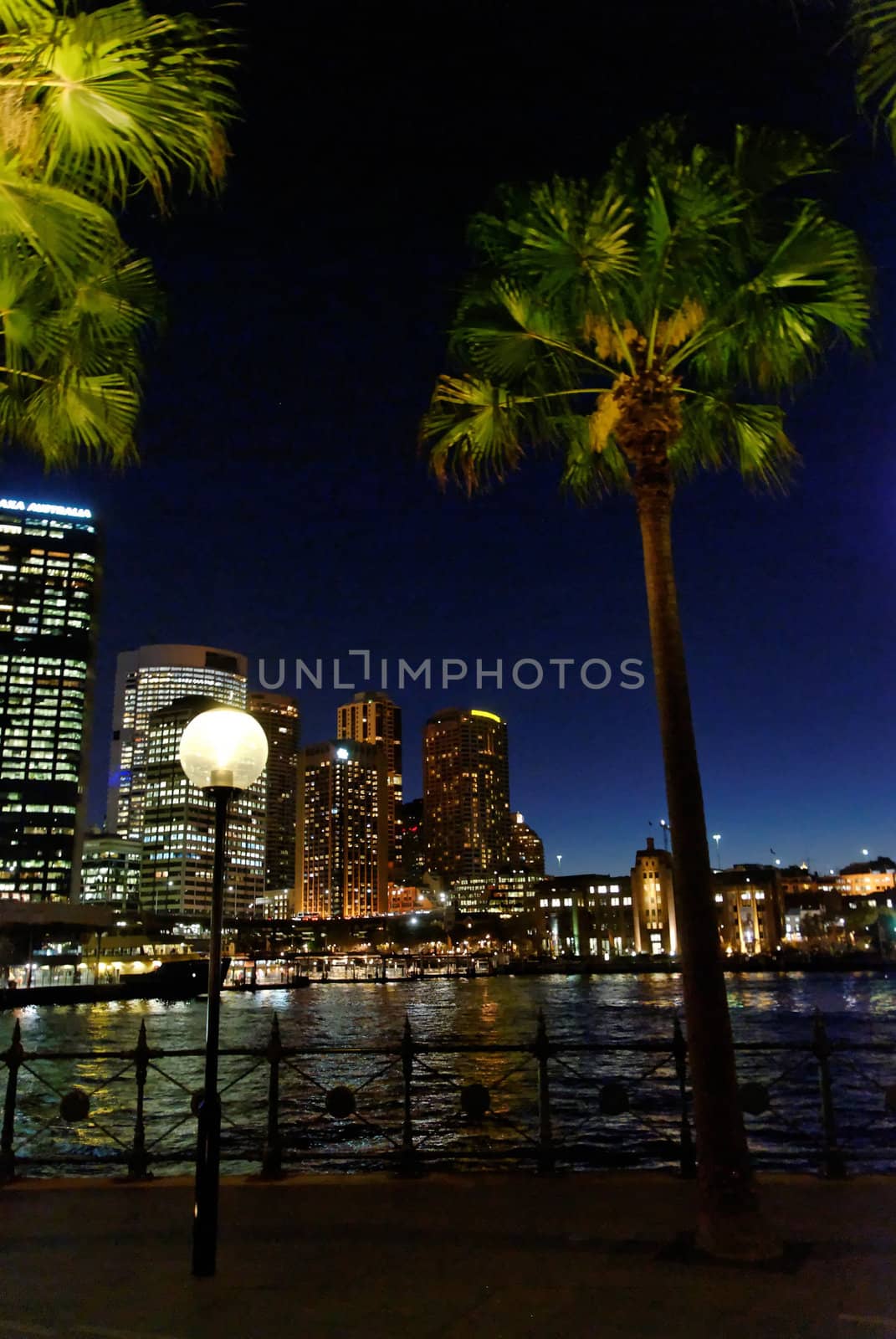 Sydney Harbour at Night, New South Wales, Australia