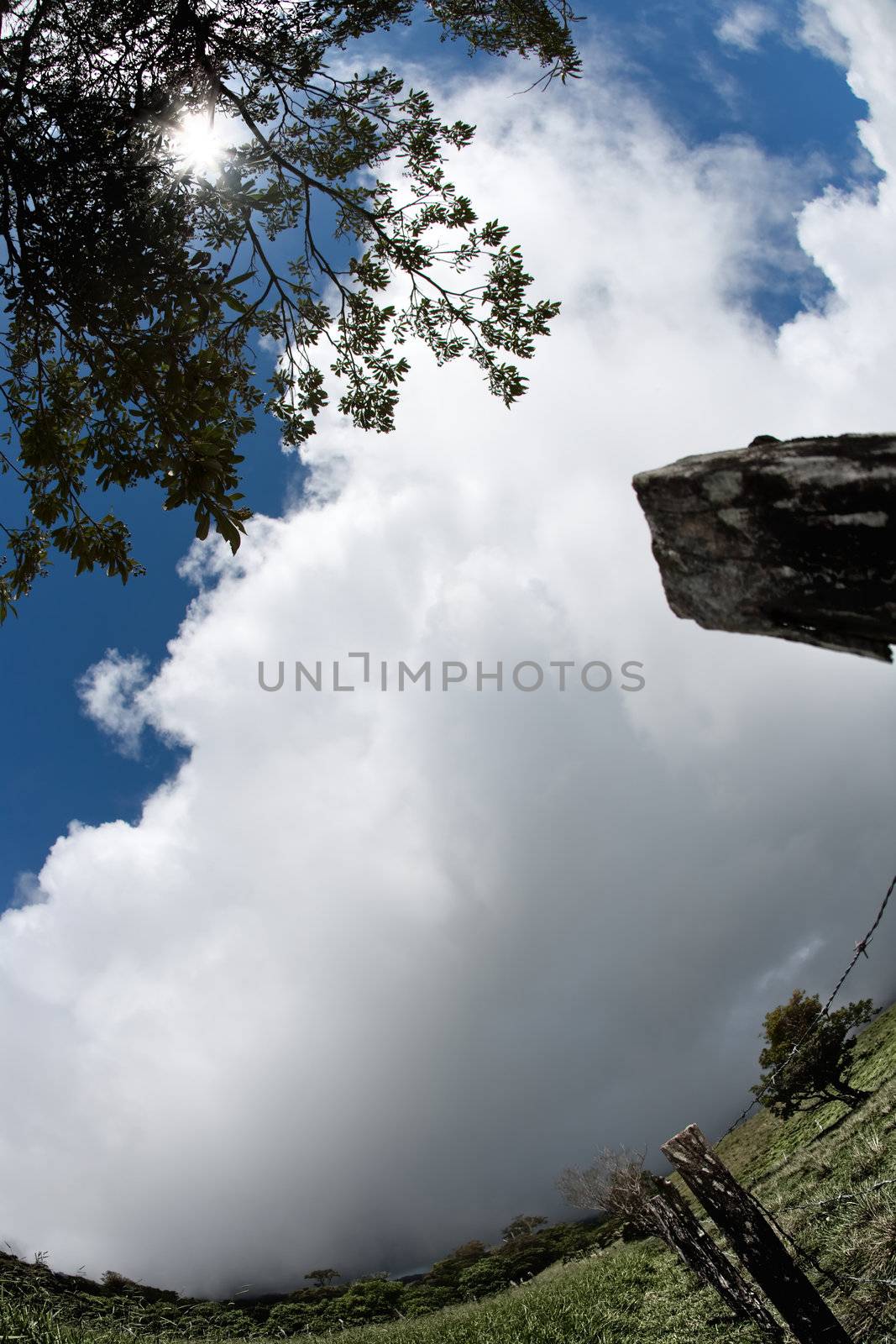 Clouds rolling in over Costa Rican horizon by Creatista