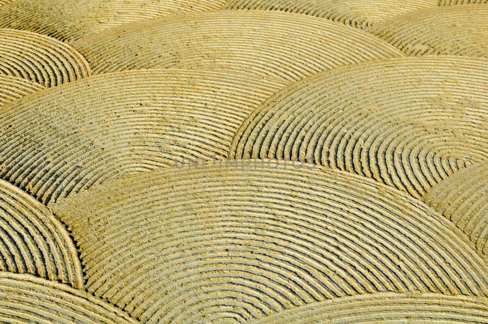 Yellow Radial Circle Background