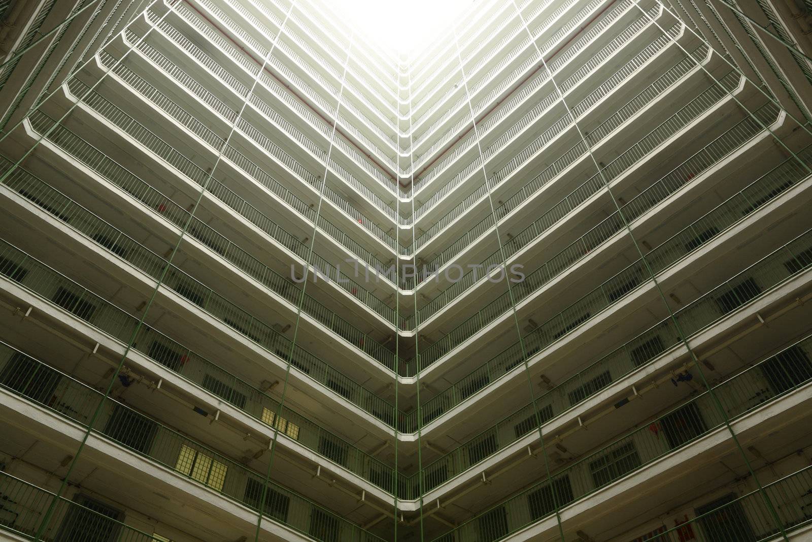 Hong Kong public housing apartment block by leungchopan