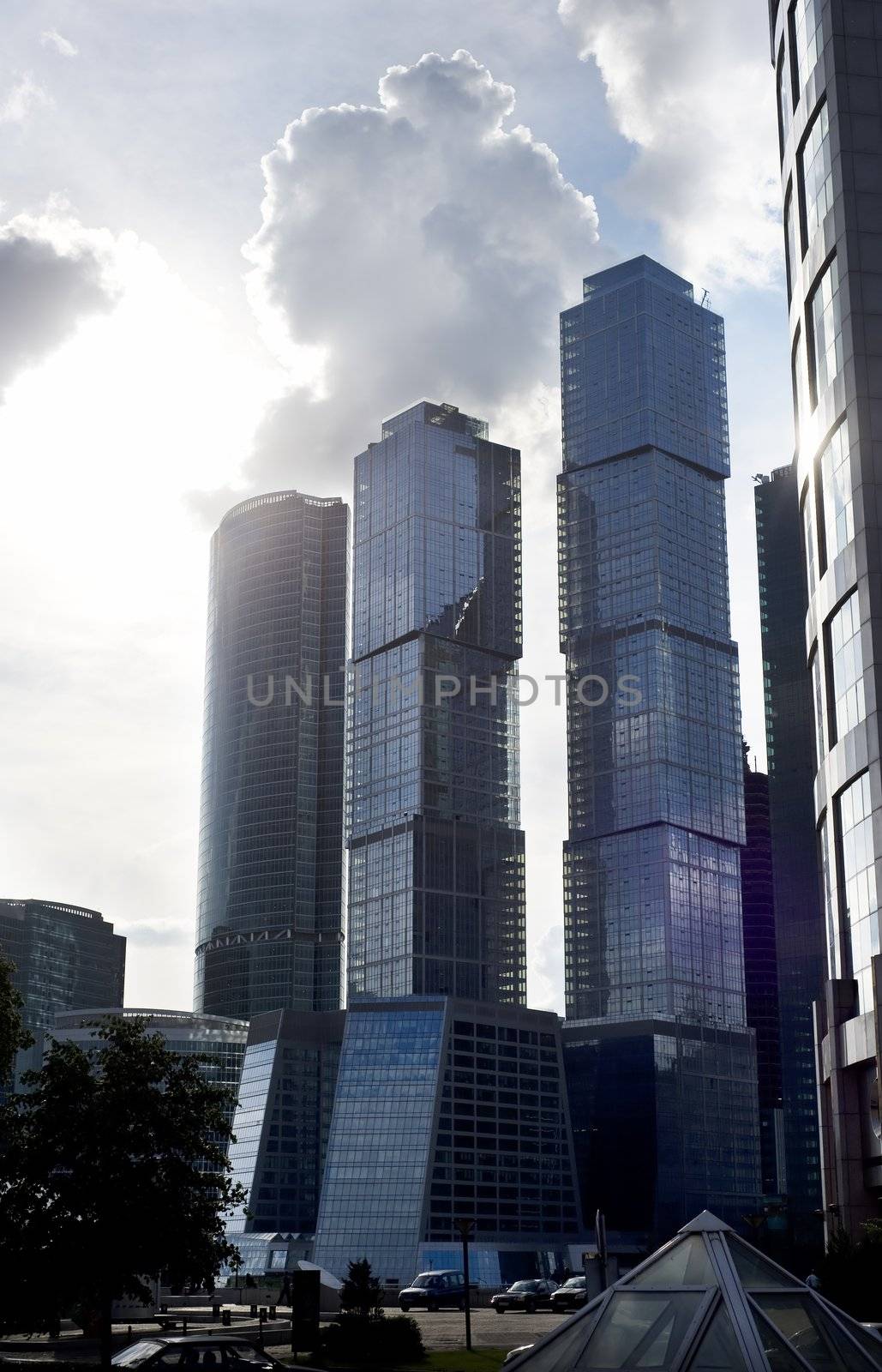 New skyscrapers business centre inMoscow city, Russia