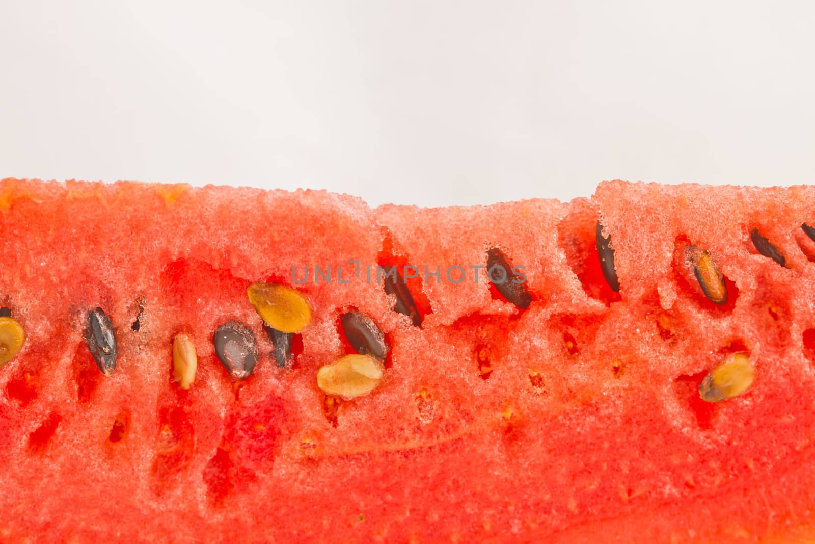 Close up of watermelon and seeds by noombp