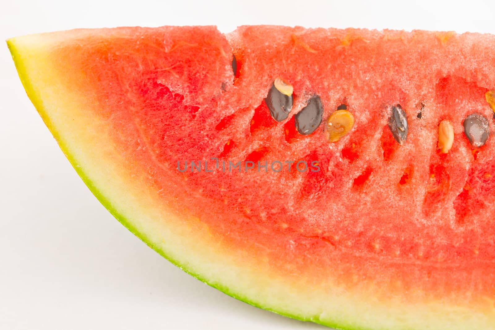 slice of watermelon, isolated on white