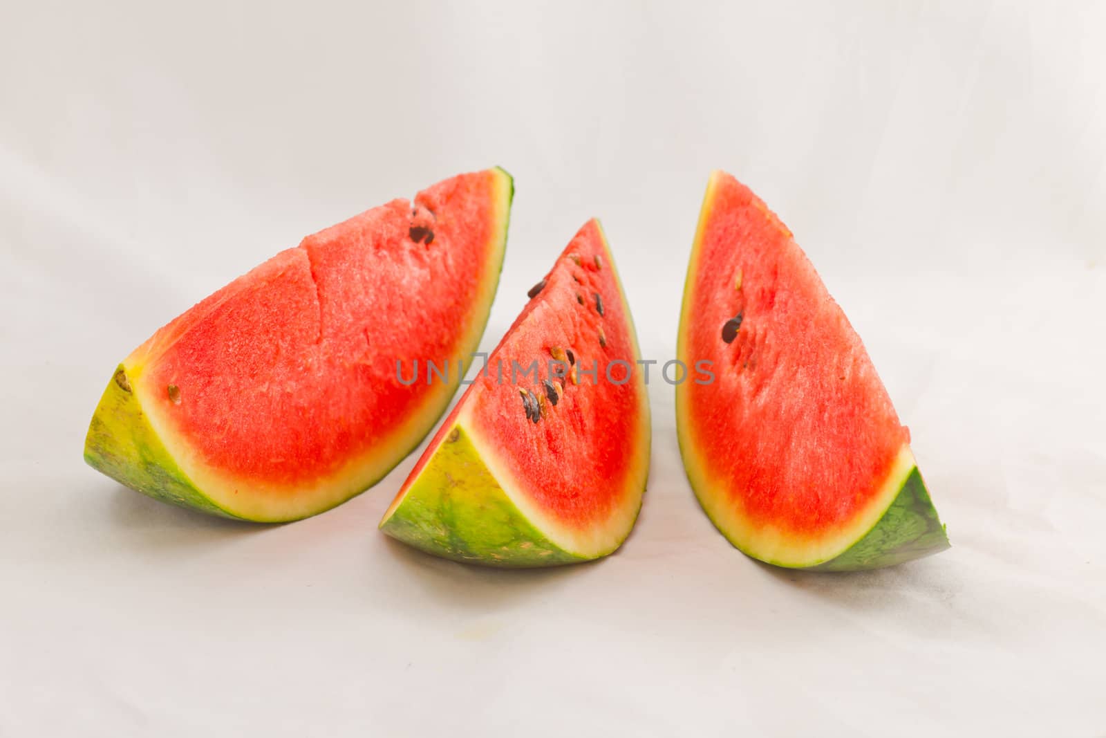 slice of watermelon, isolated on white .