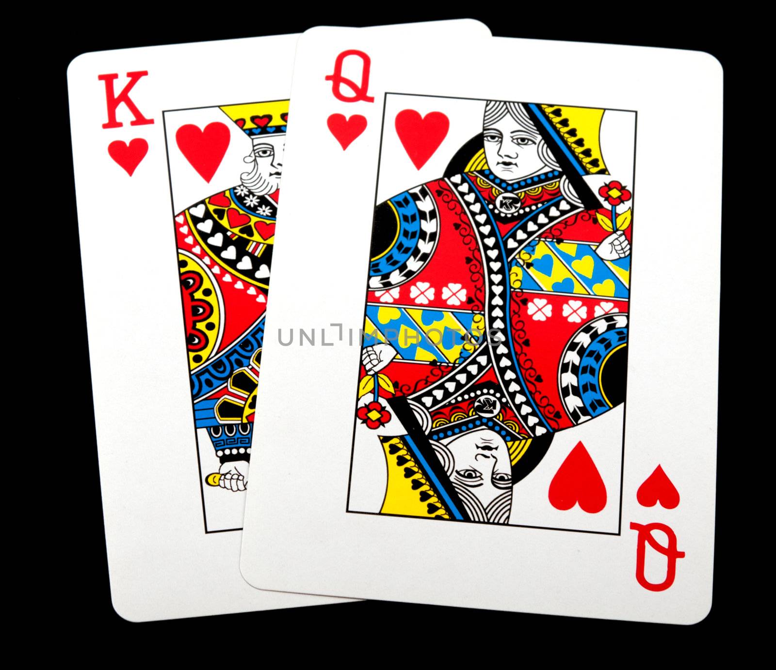 King Queen of hearts, texas hold'em starting hand