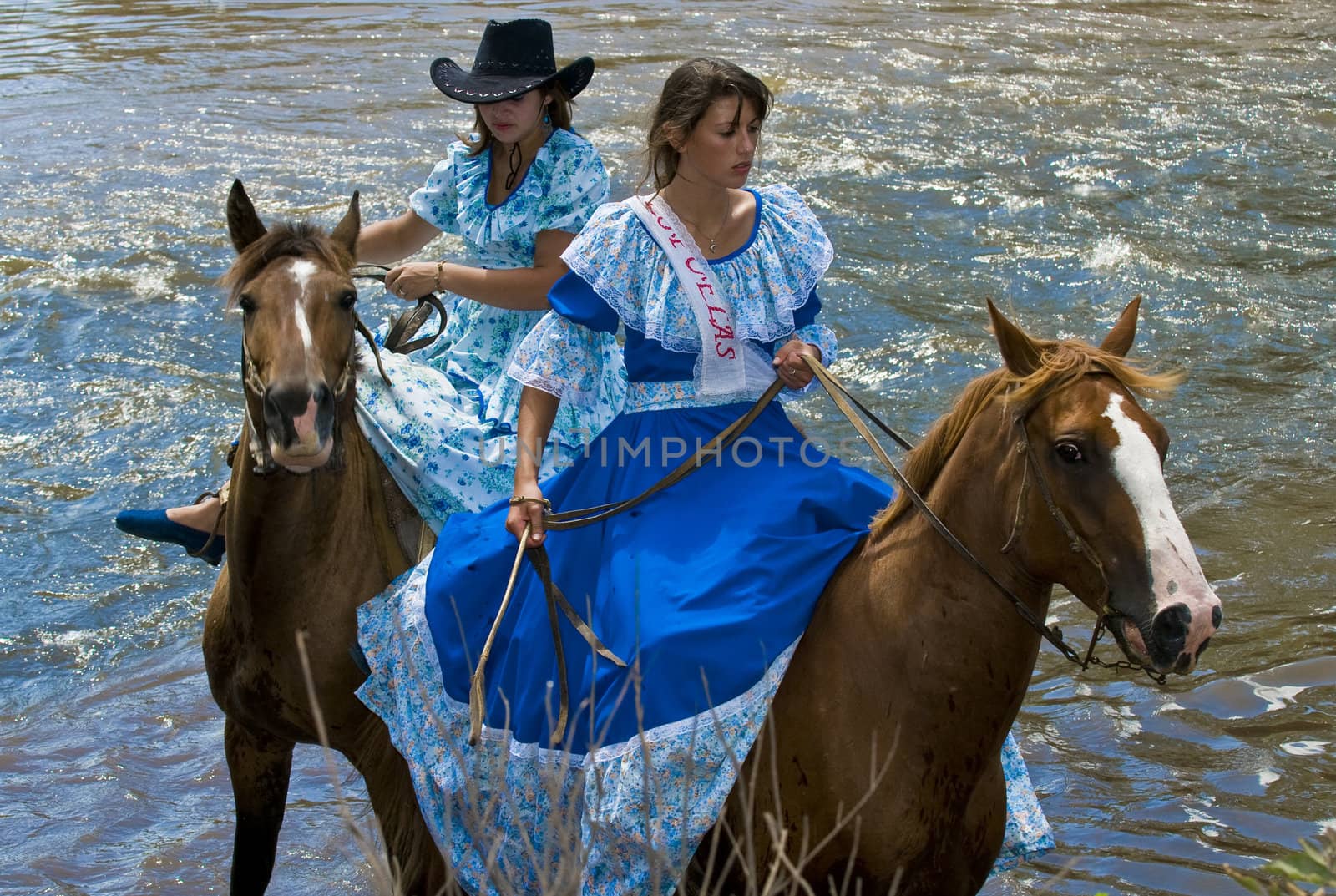 TACUAREMBO, URUGUAY - MAR 6 : Participants in the annual festival "Patria Gaucha" March 6, 2010 in Tacuarembo, Uruguay. It is one of the biggest festival in South America to celebrate gaucho culture