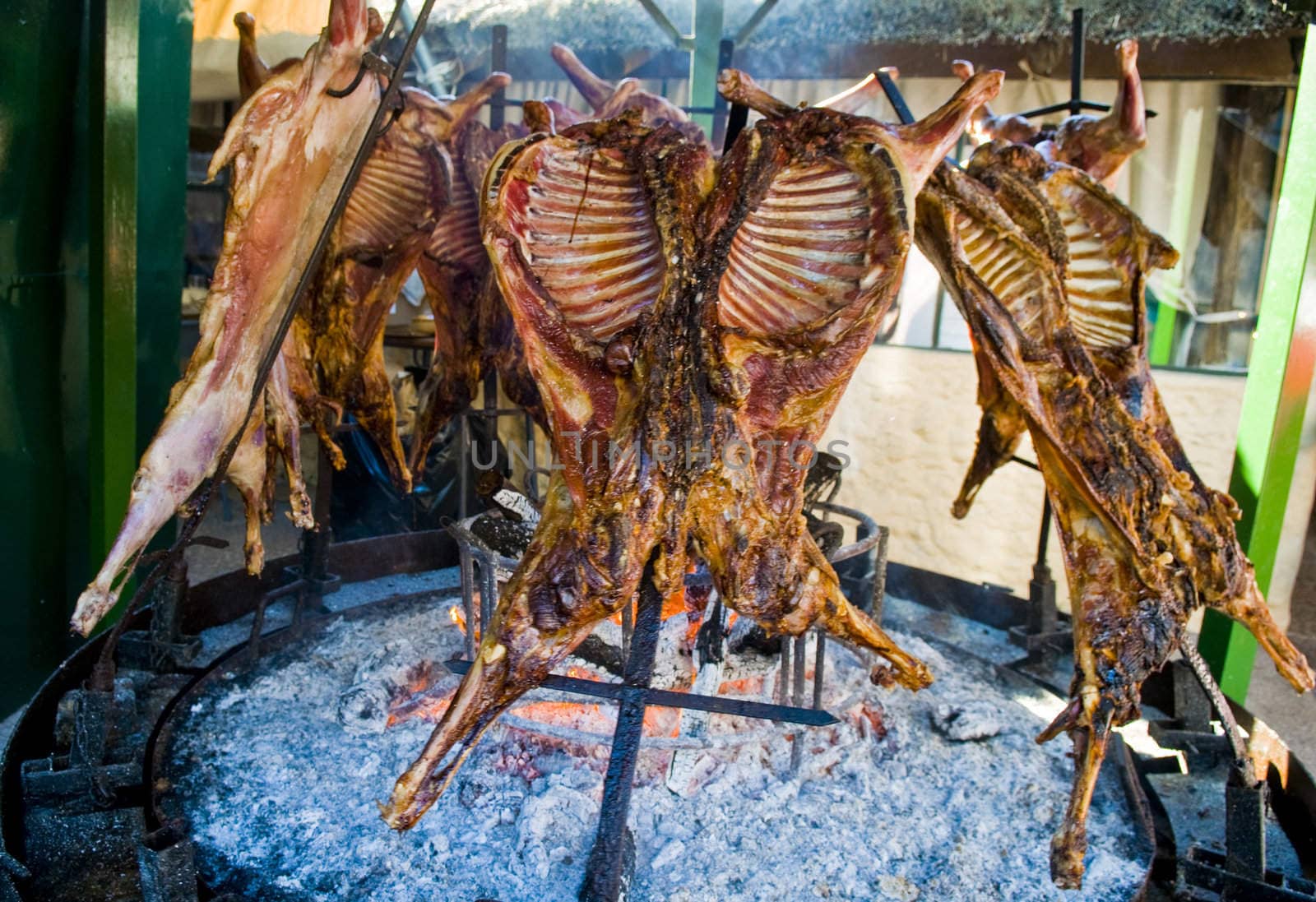 TACUAREMBO, URUGUAY - MAR 6 : barbecue in the annual festival "Patria Gaucha" March 6, 2010 in Tacuarembo, Uruguay. It is one of the biggest festival in South America to celebrate gaucho cultur