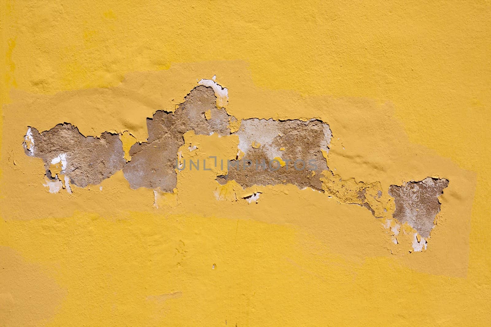 Close up view of a worn textured cement wall.