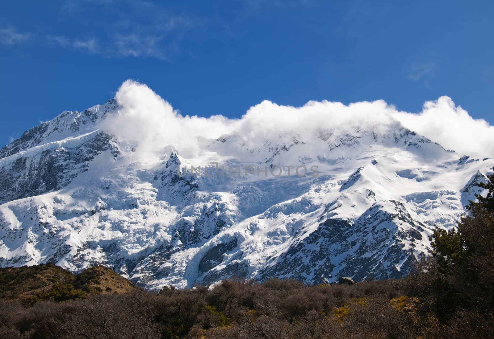 Mount Cook in New Zealand - Highest Mountain in NZ