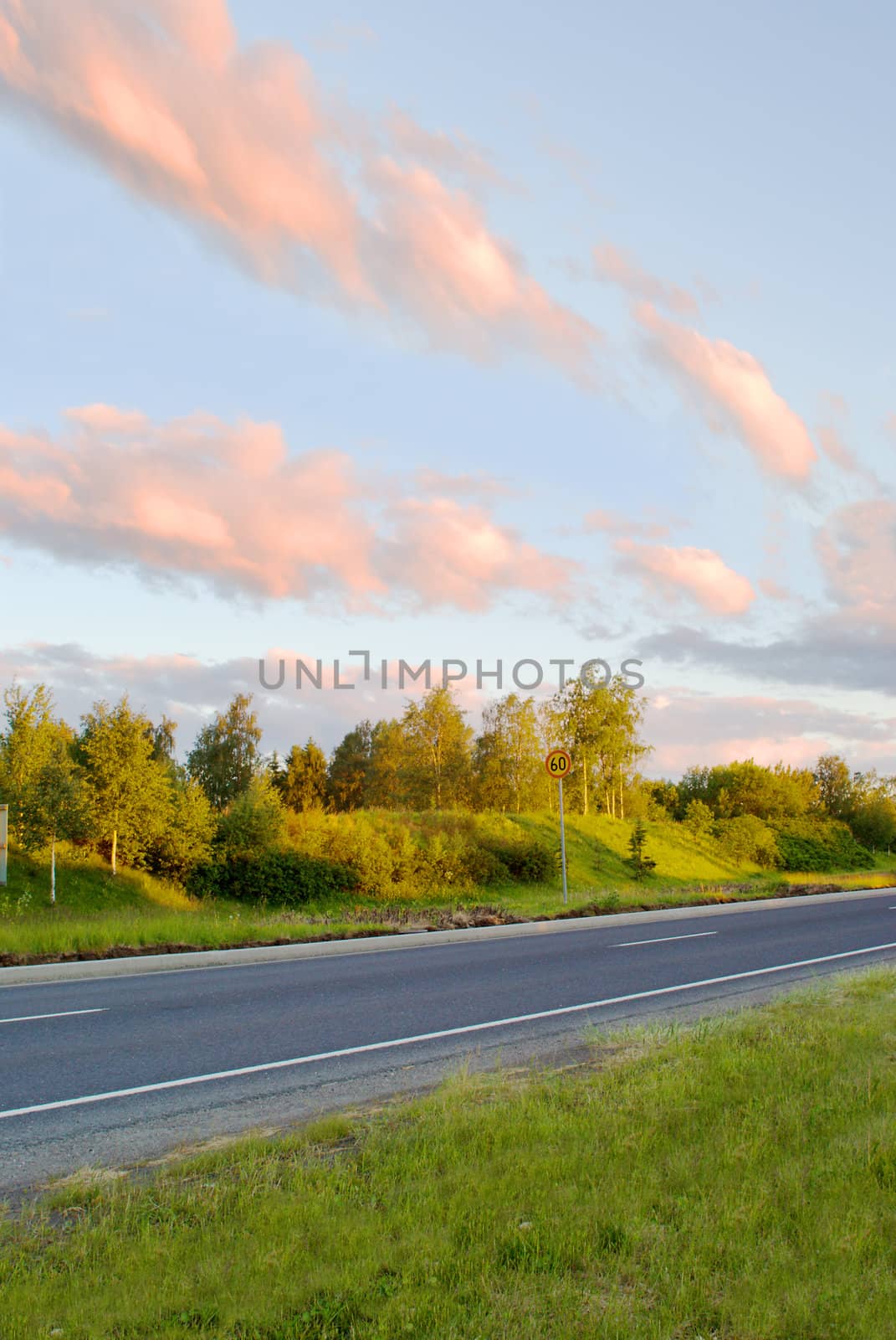 Country road in the summer morning by BIG_TAU