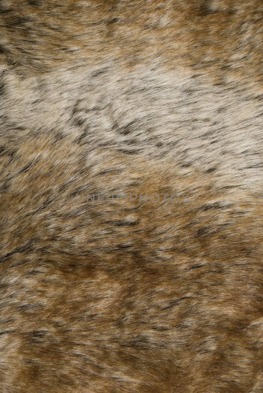 Artificial imitation of the hare fur.