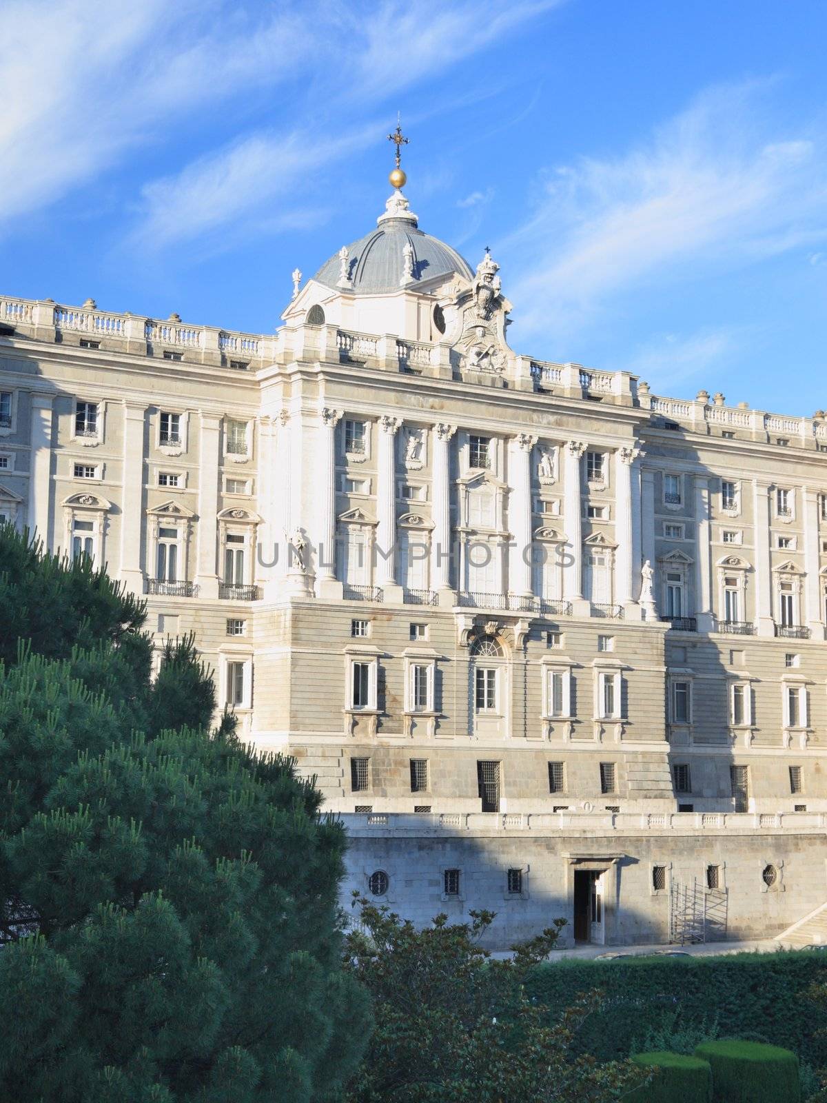 Royal Palace Madrid. Palacio de Oriente, Madrid landmarks, Spain. 