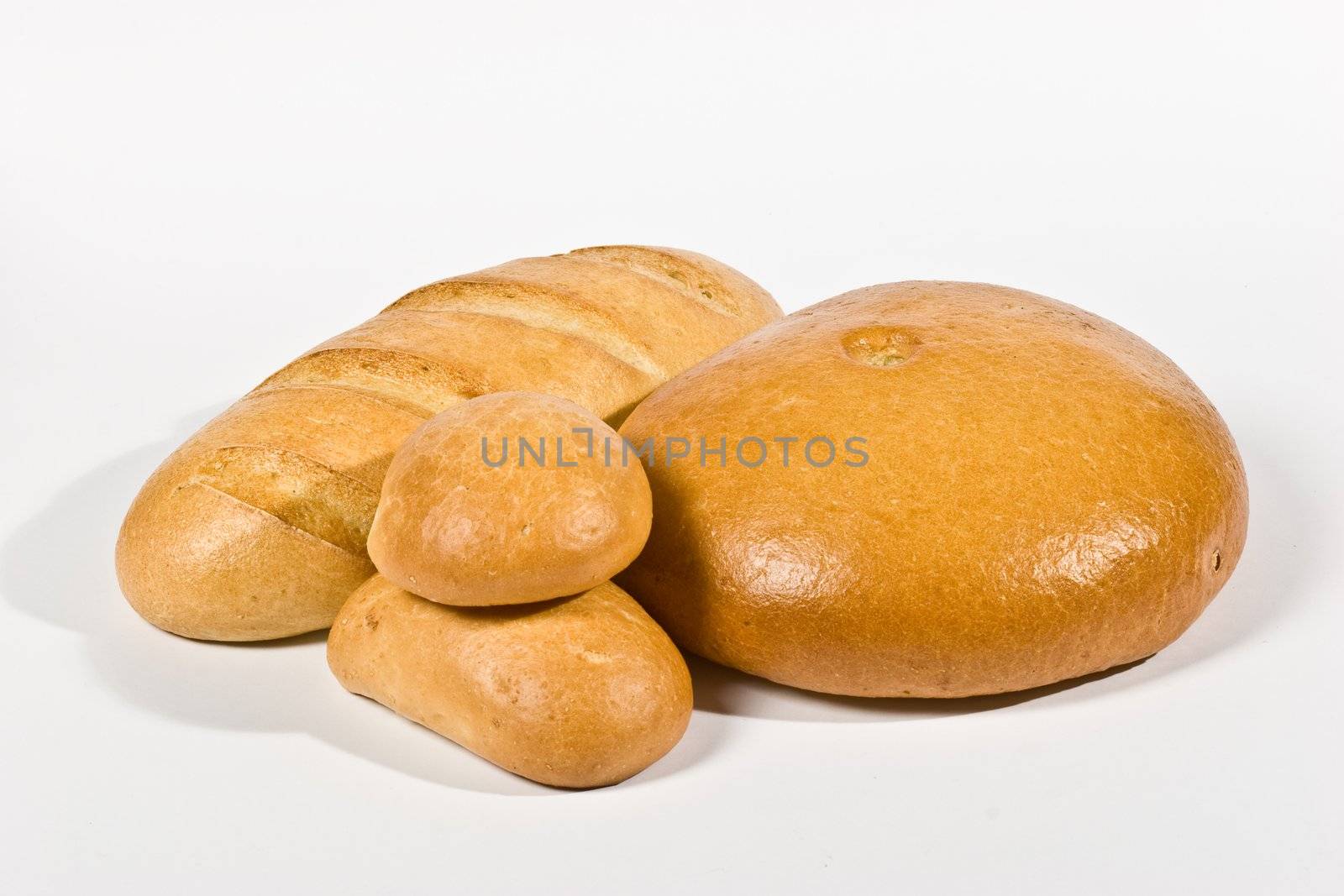 food series: white tasty bread over white