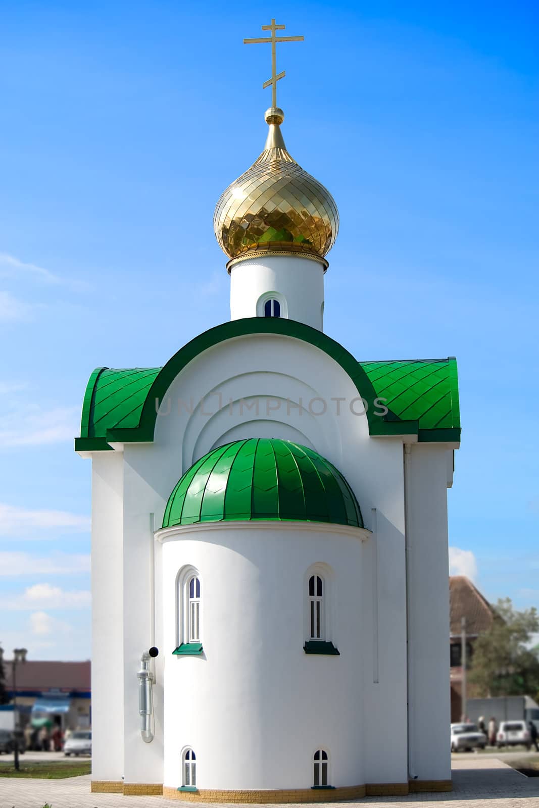 Sacred Vladimir's chapel on the city square
