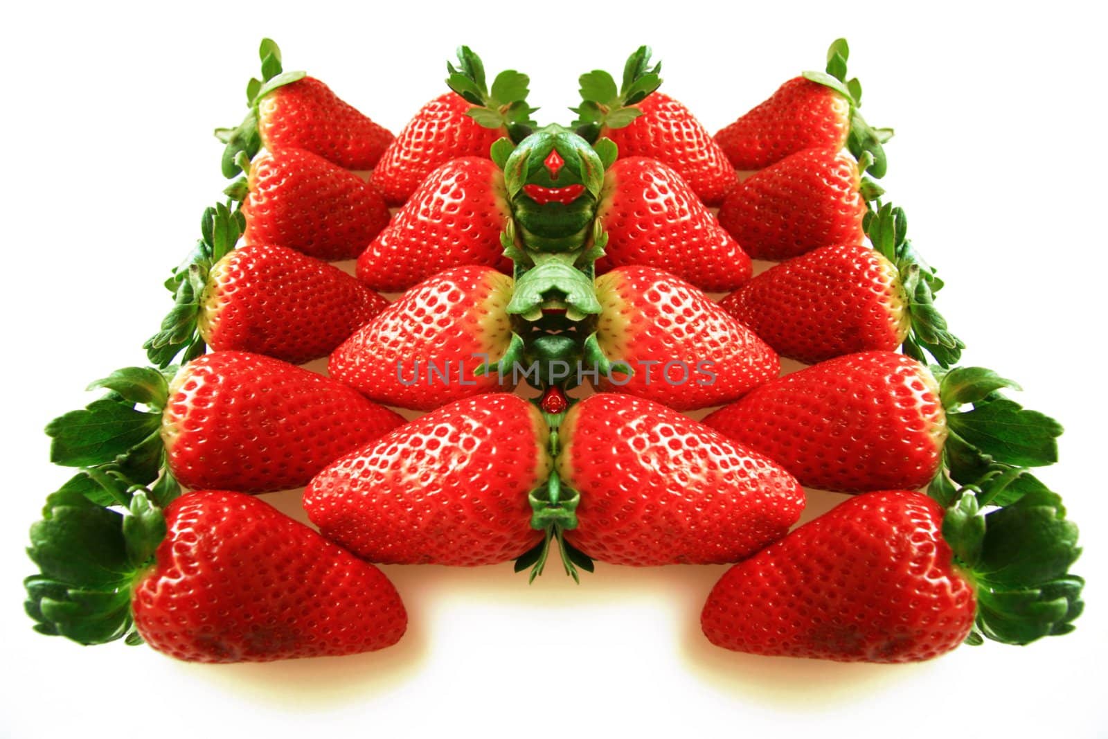 strawberry on white backgraund