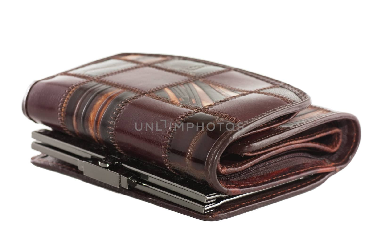 A female purse isolated over white background