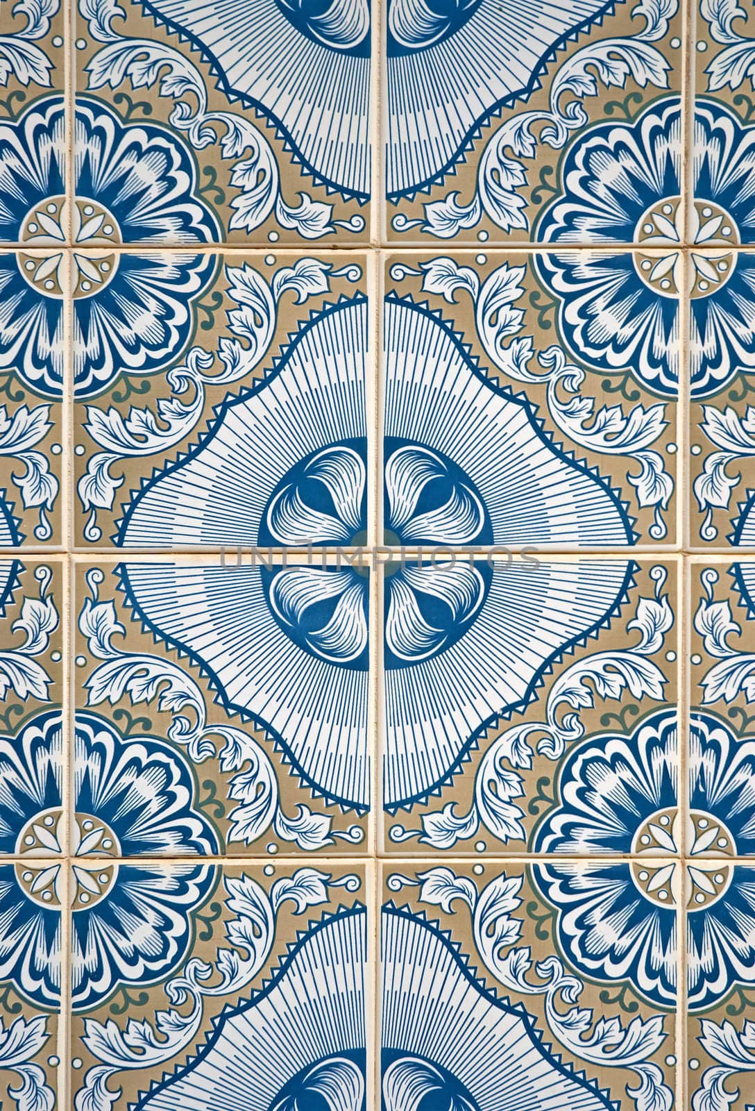 Ornamental old typical tiles from Portugal.