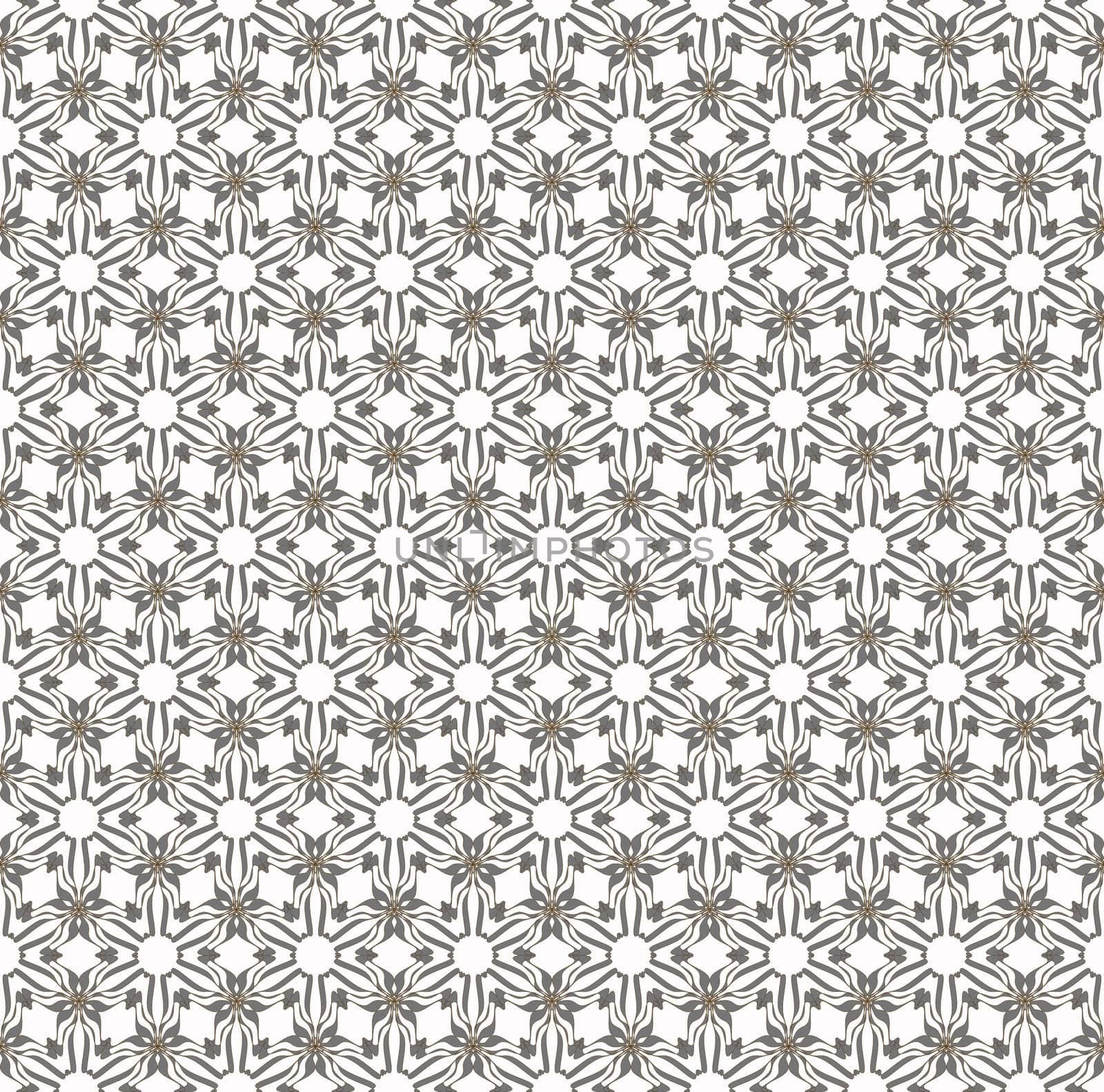 Seamless wallpaper pattern on the white background