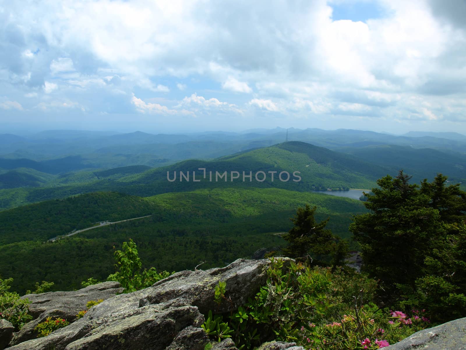 View seen from Grandfather Mountain Sate Park in North Carolina
