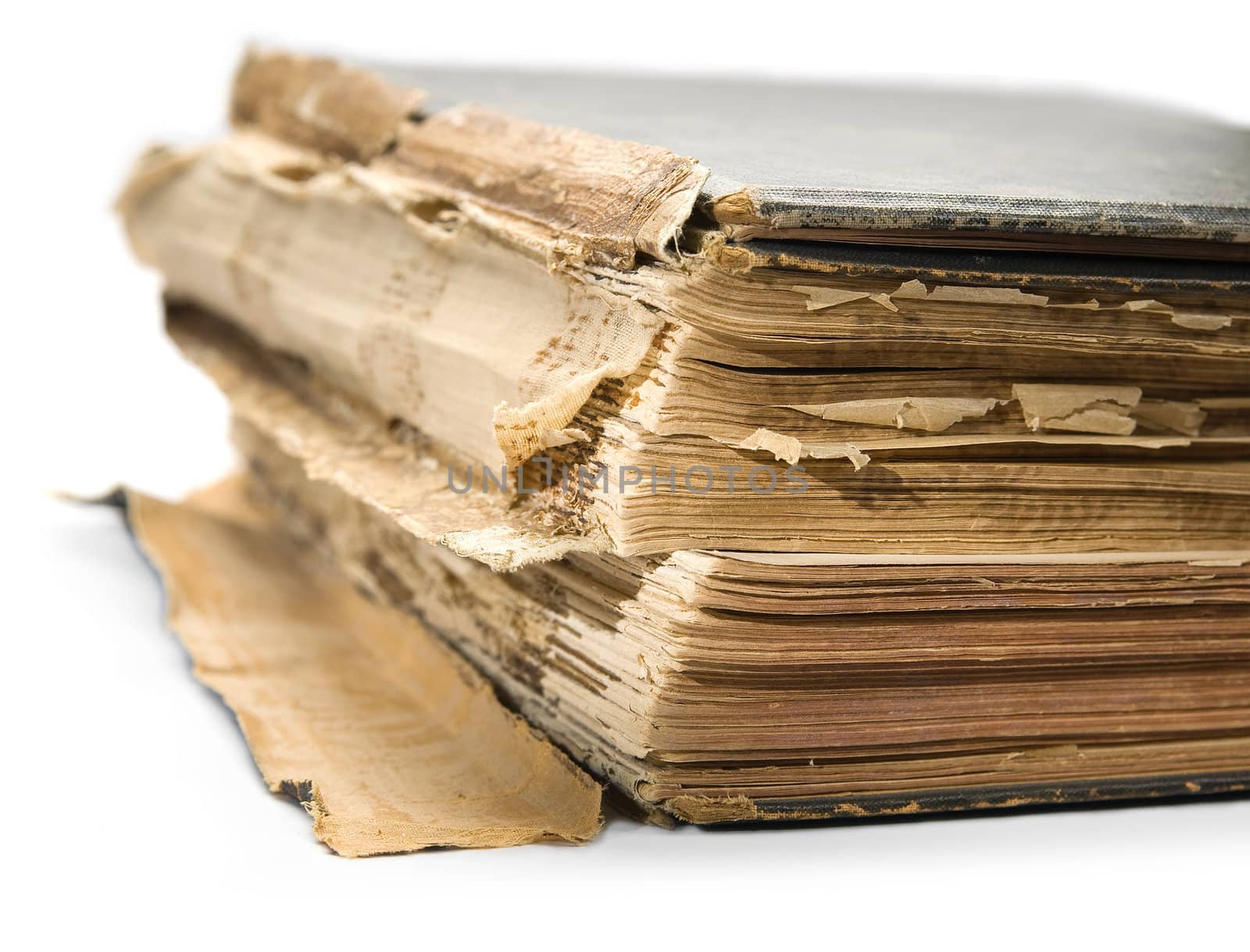 old book, isolated on white background