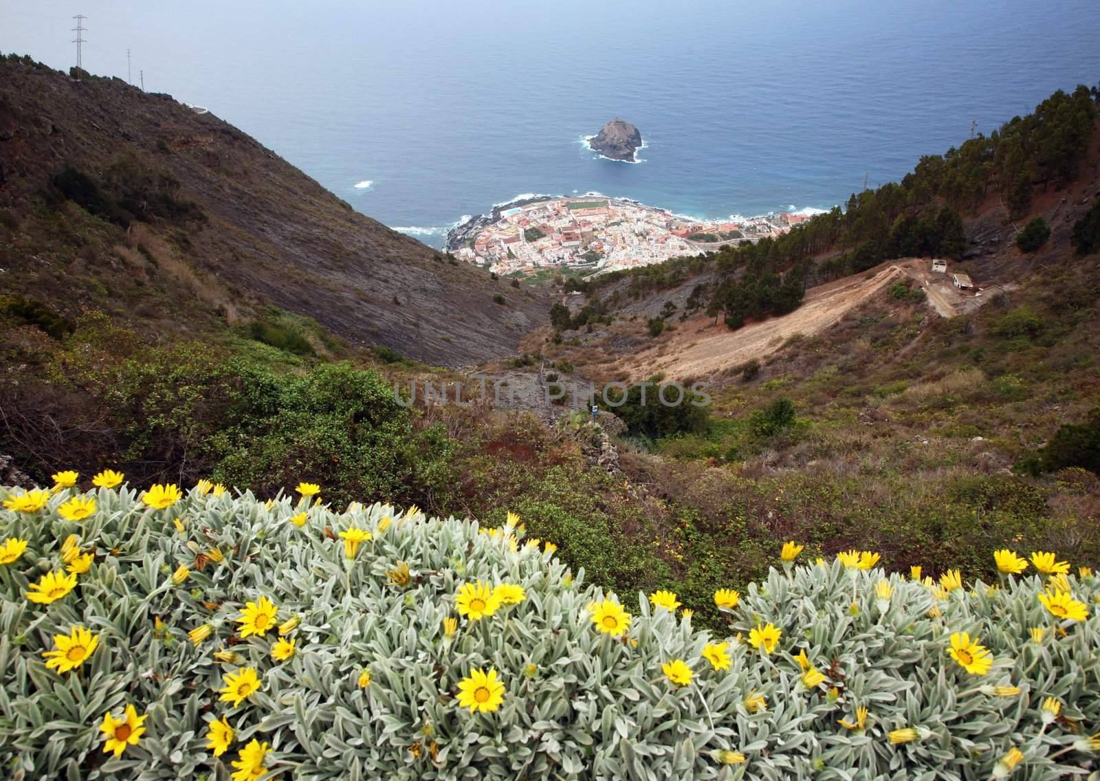 Garachico, town on the coast of Canary island Tenerife