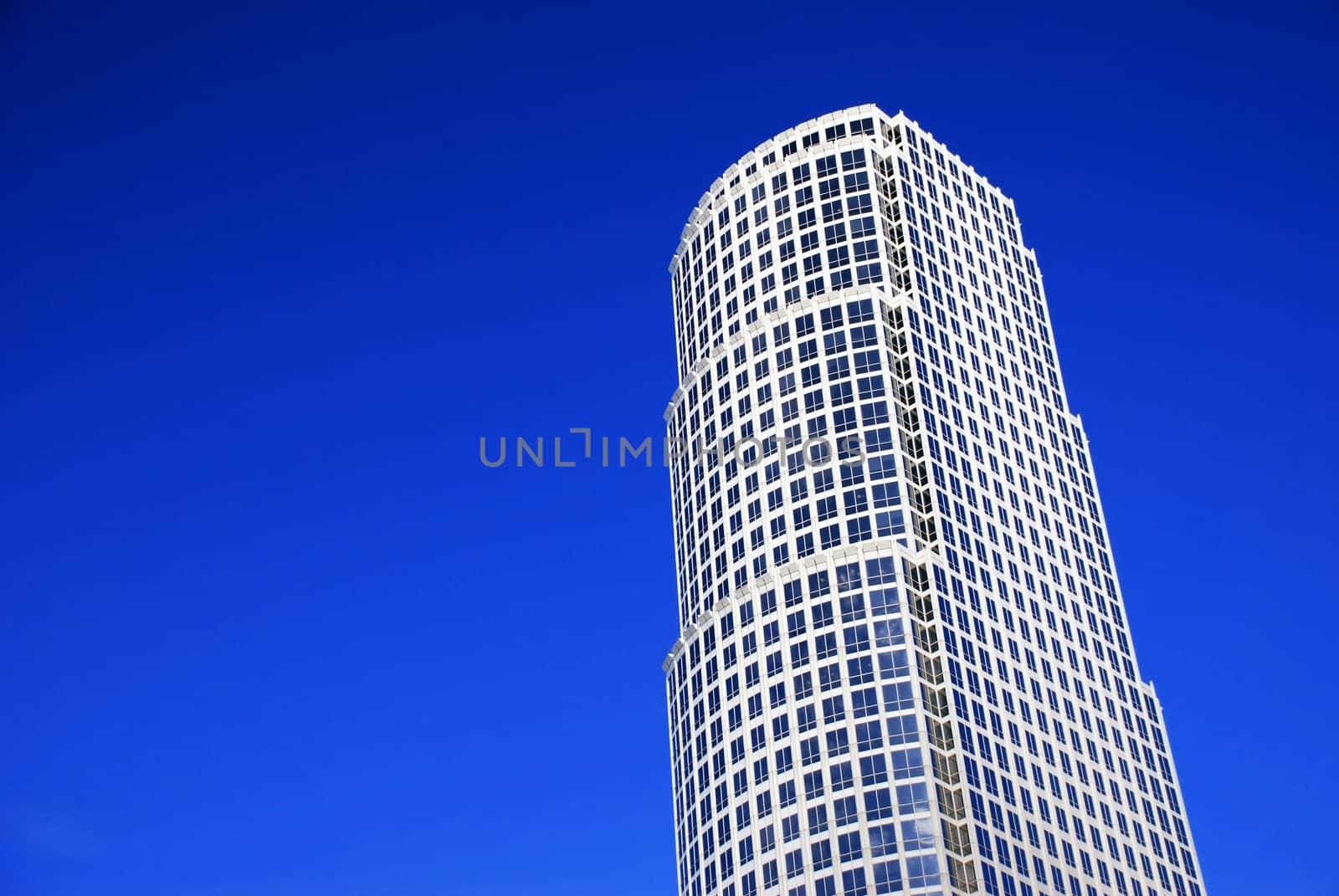 Los Angeles Skyscraper and Sky by pixelsnap
