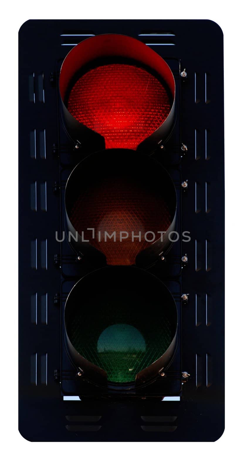 Isolated Traffic Signal with Red Light Active
