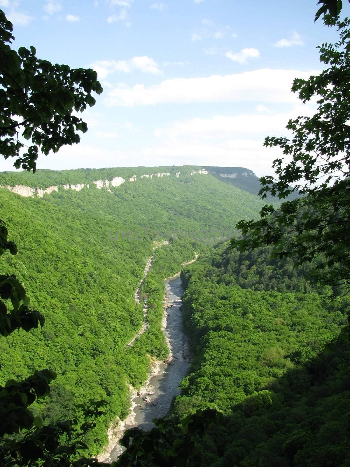 Greens; the Caucasian ridge; rocks; a relief; a landscape; a hill; a panorama; mountains; Caucasus; mountain; a slope