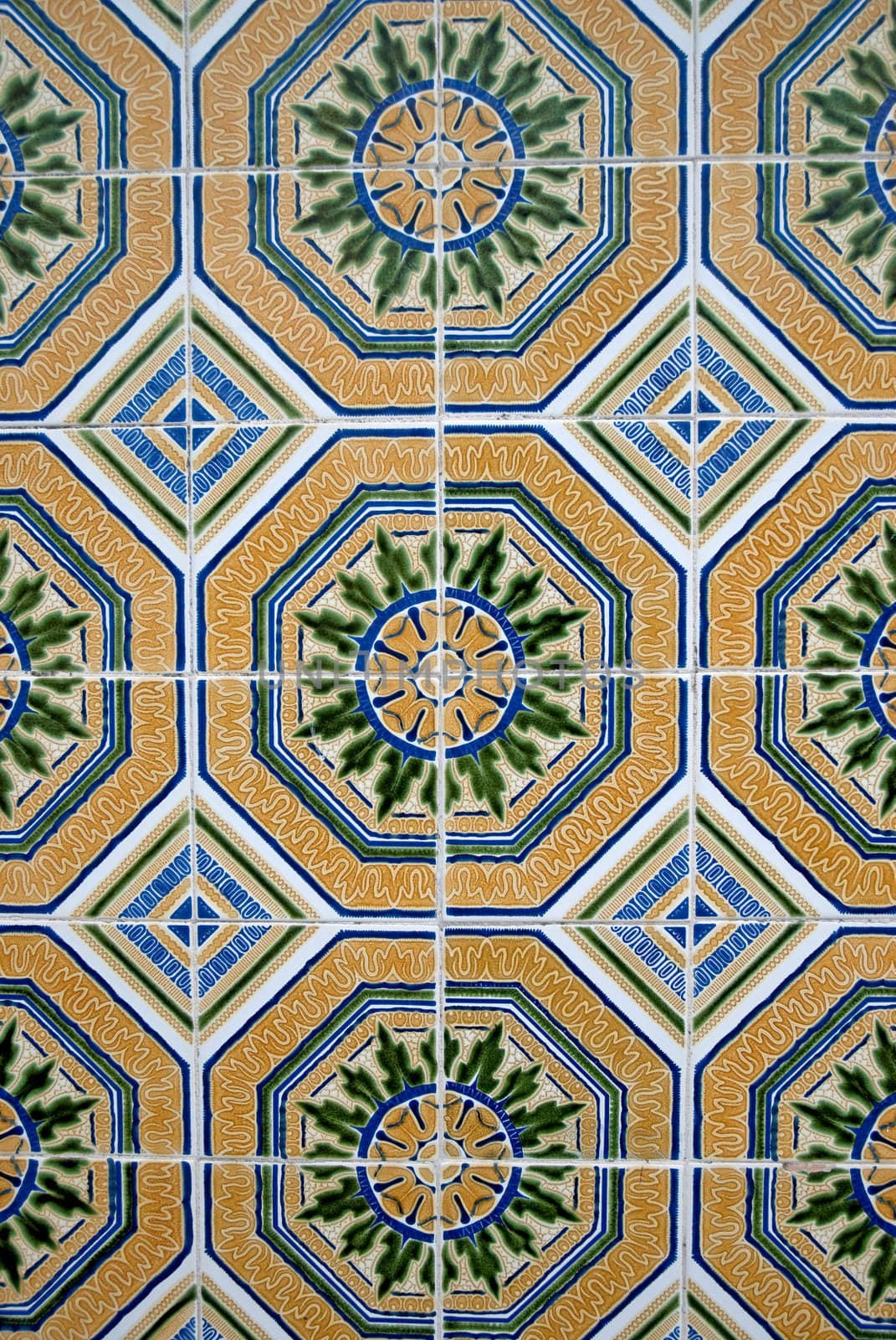 Azulejos - Portuguese glazed tiles, Portugal.
