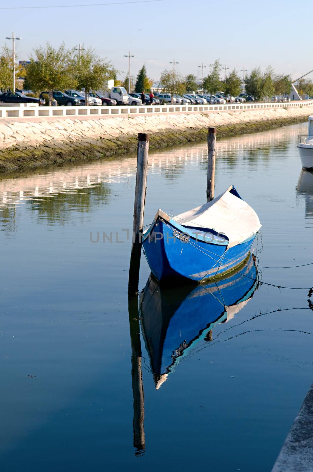 Traditional little fishing boat of Aveiro (Portugal)