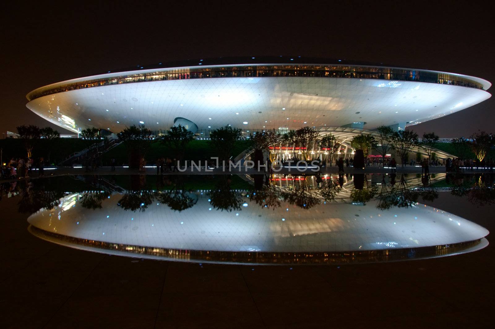 SHANGHAI - MAY 24: EXPO Culture center. May 24, 2010 in Shanghai China. 