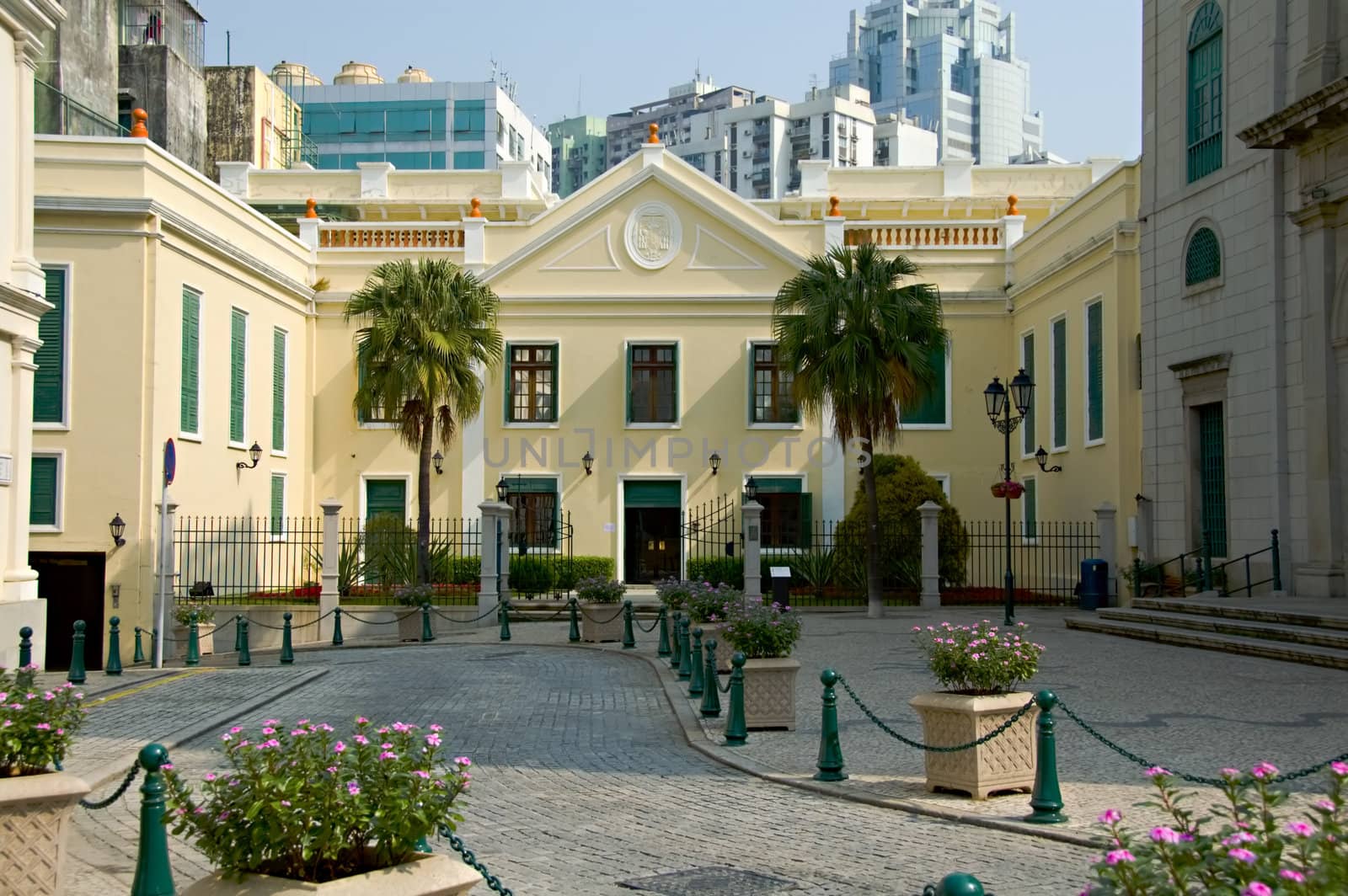 A view of classical chruch architecture in Macau