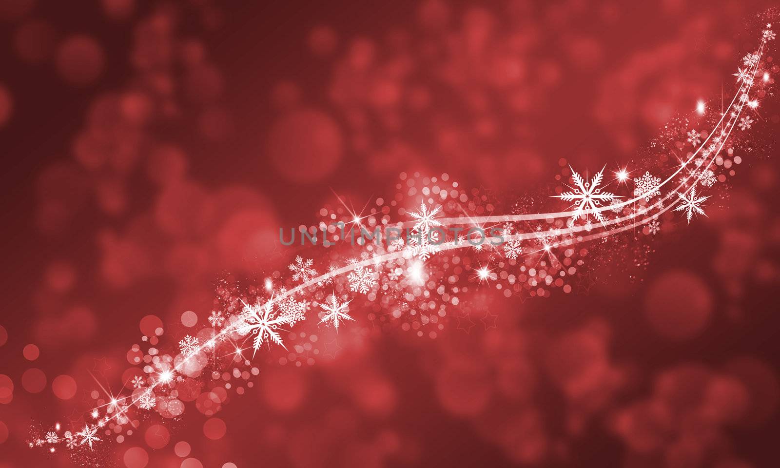 Christmas background. Elements of snowflakes, sparks, stars and patches of light