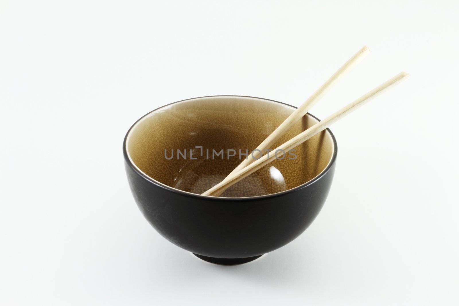 Traditional oriental Tabe Settings with soup bowl and chop sticks.