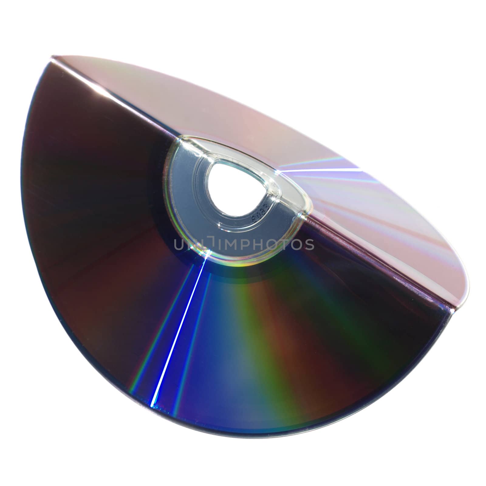 Abstract concept: soft CD bent at a right angle