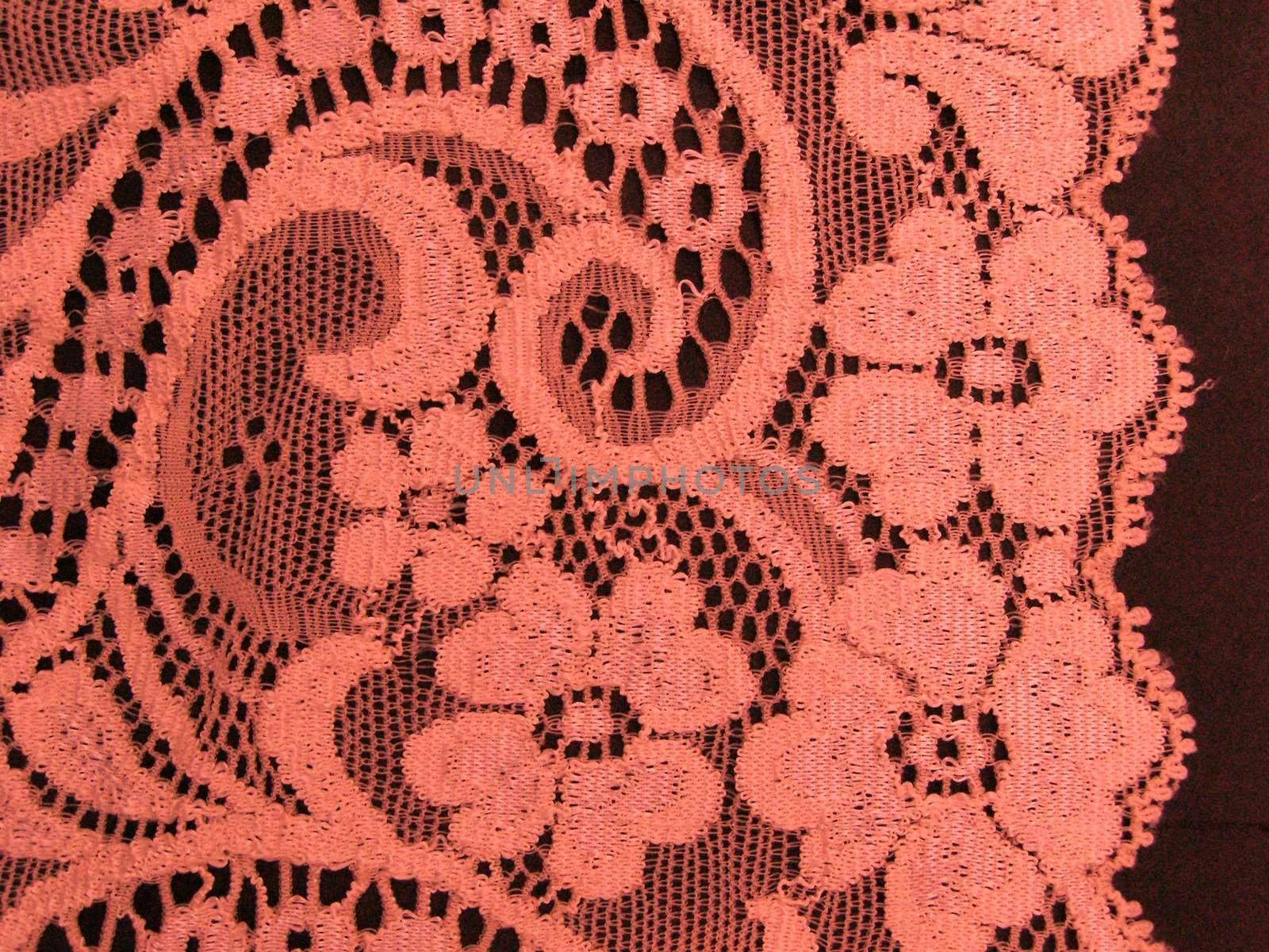 red or pink floral lace band by paolo77