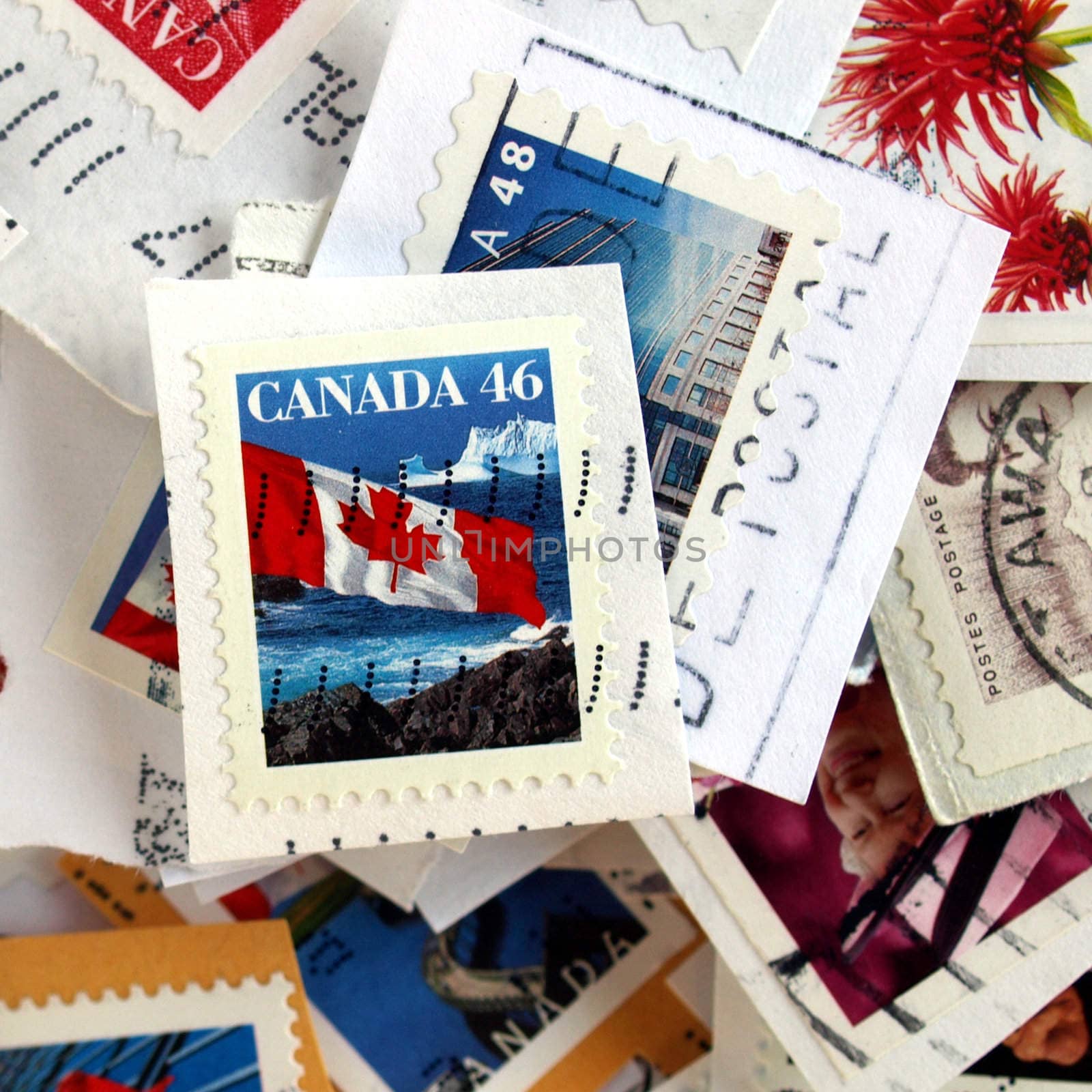 Range of Canadian postage stamps from Canada