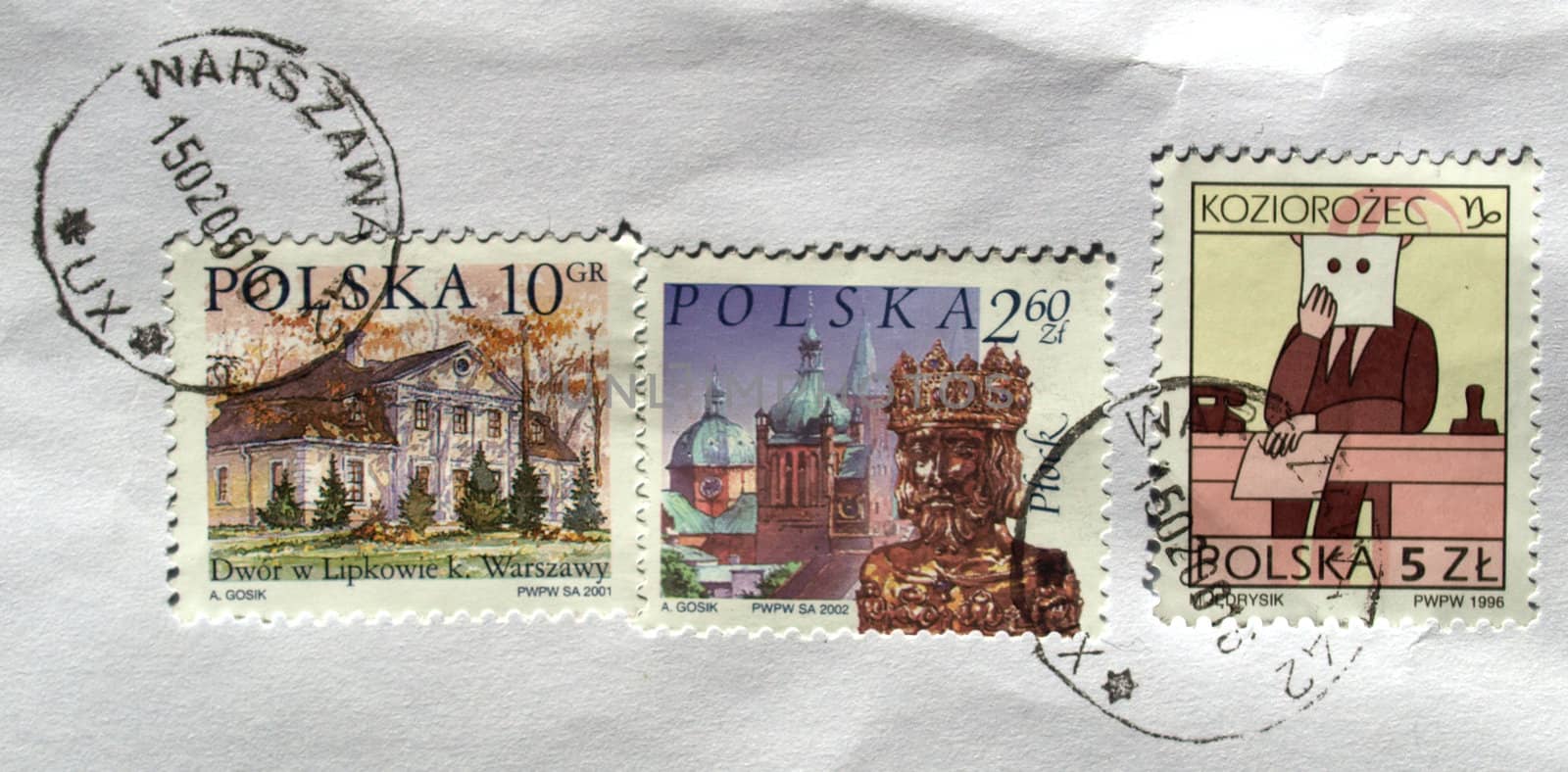 Range of Poland postage stamps