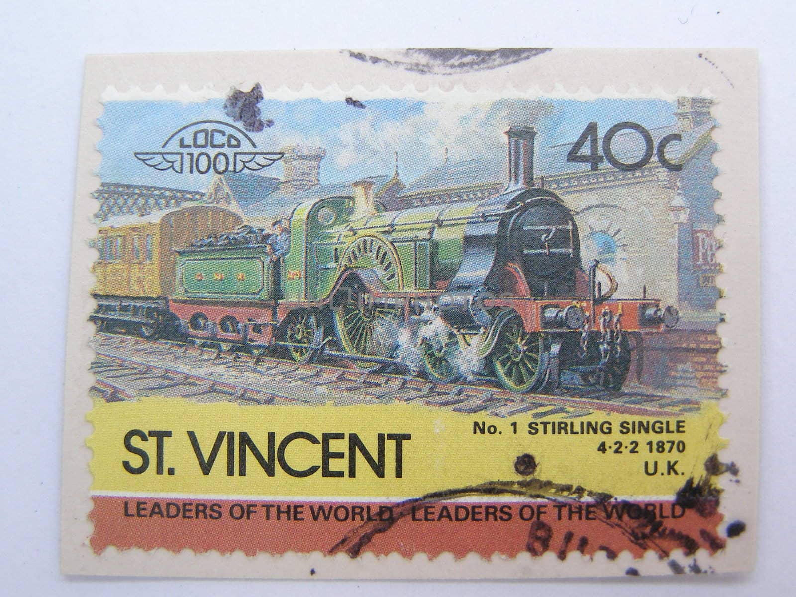 mail stamp from St. Vincent