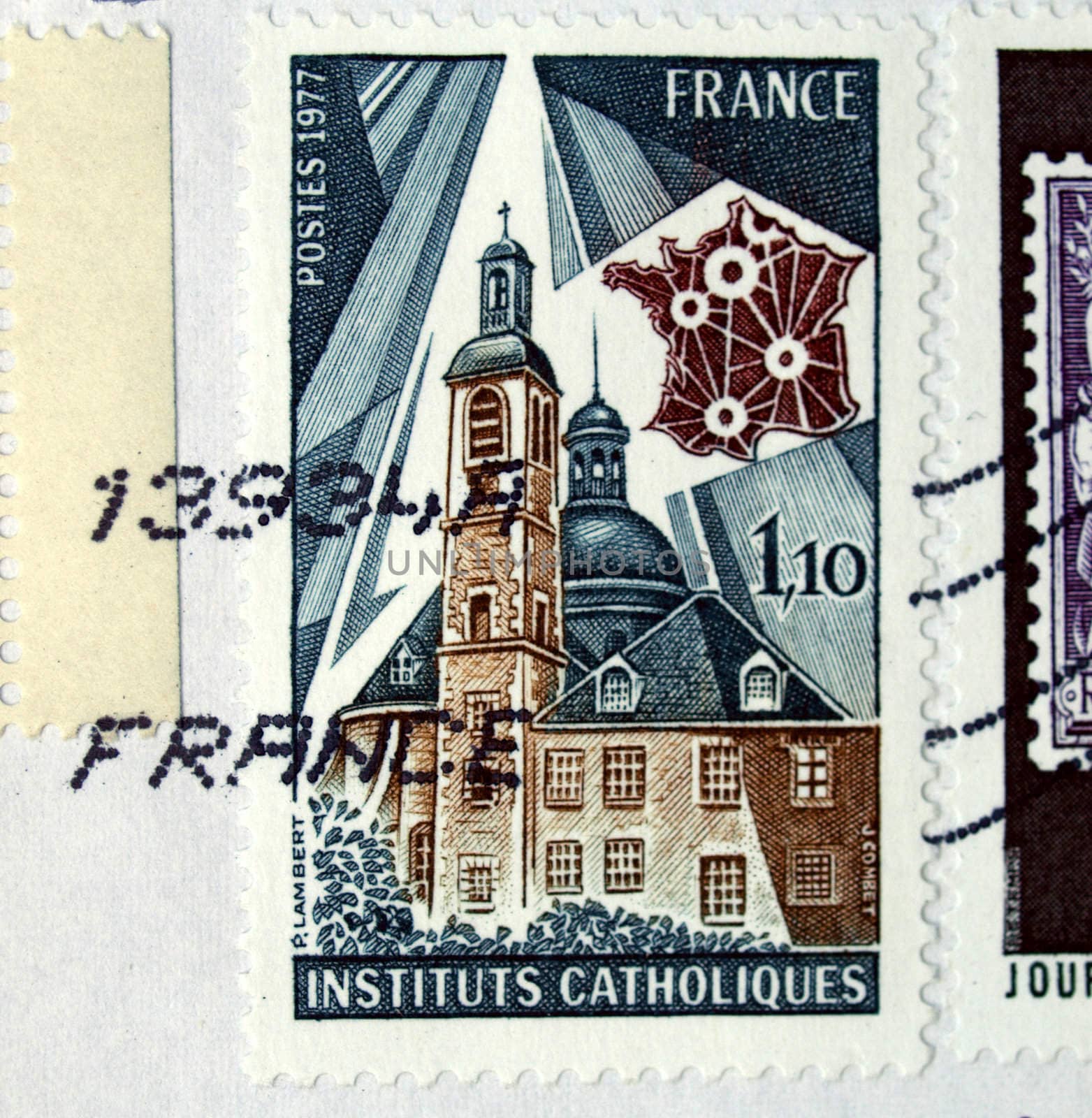 French stamp from France (in European Union)