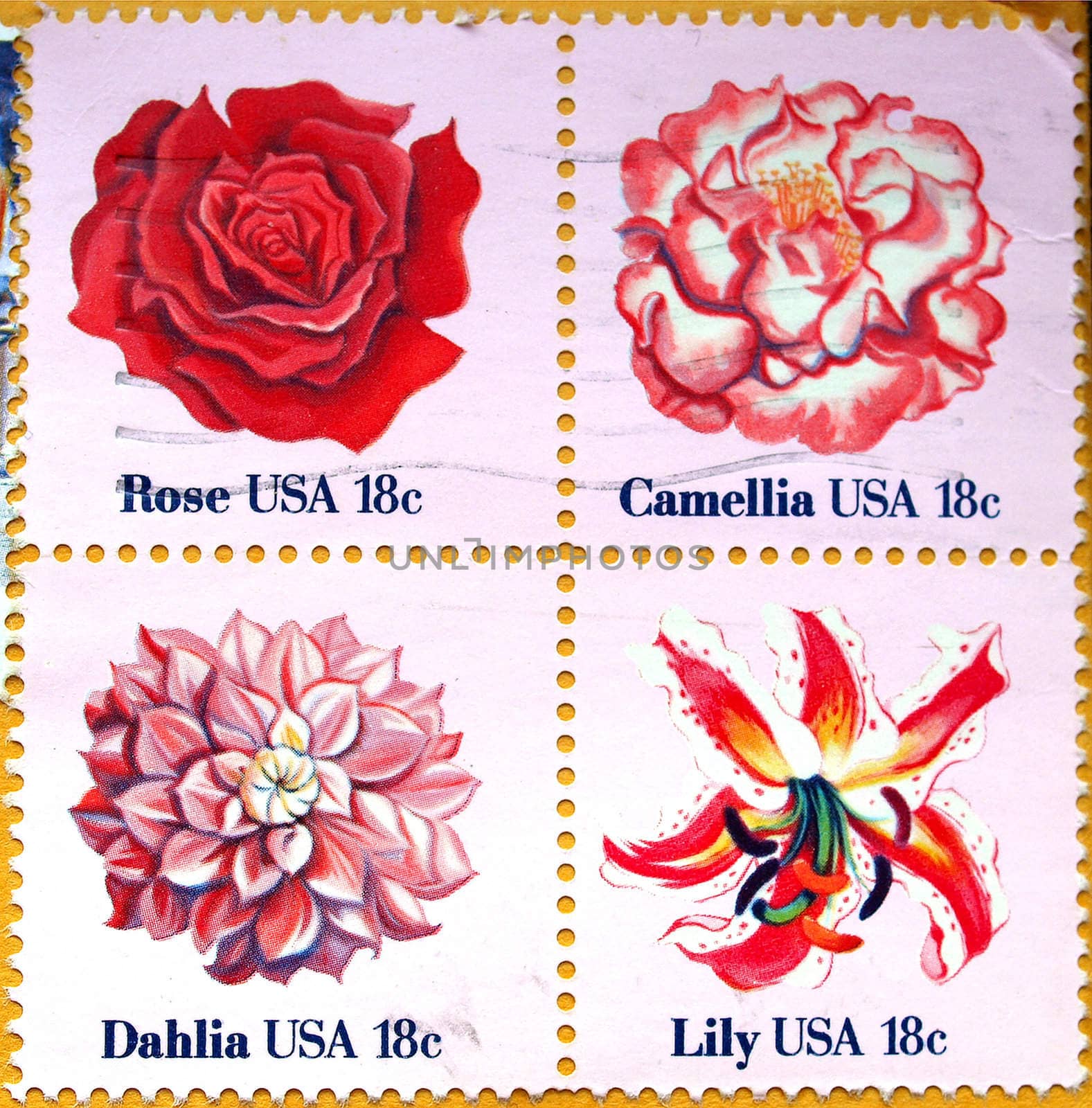 USA mail stamps