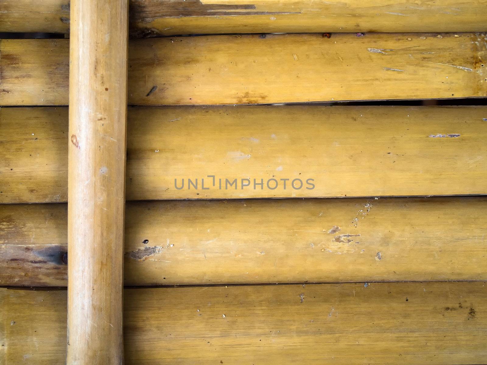 Taken from the bed made of bamboo to sit or sleep