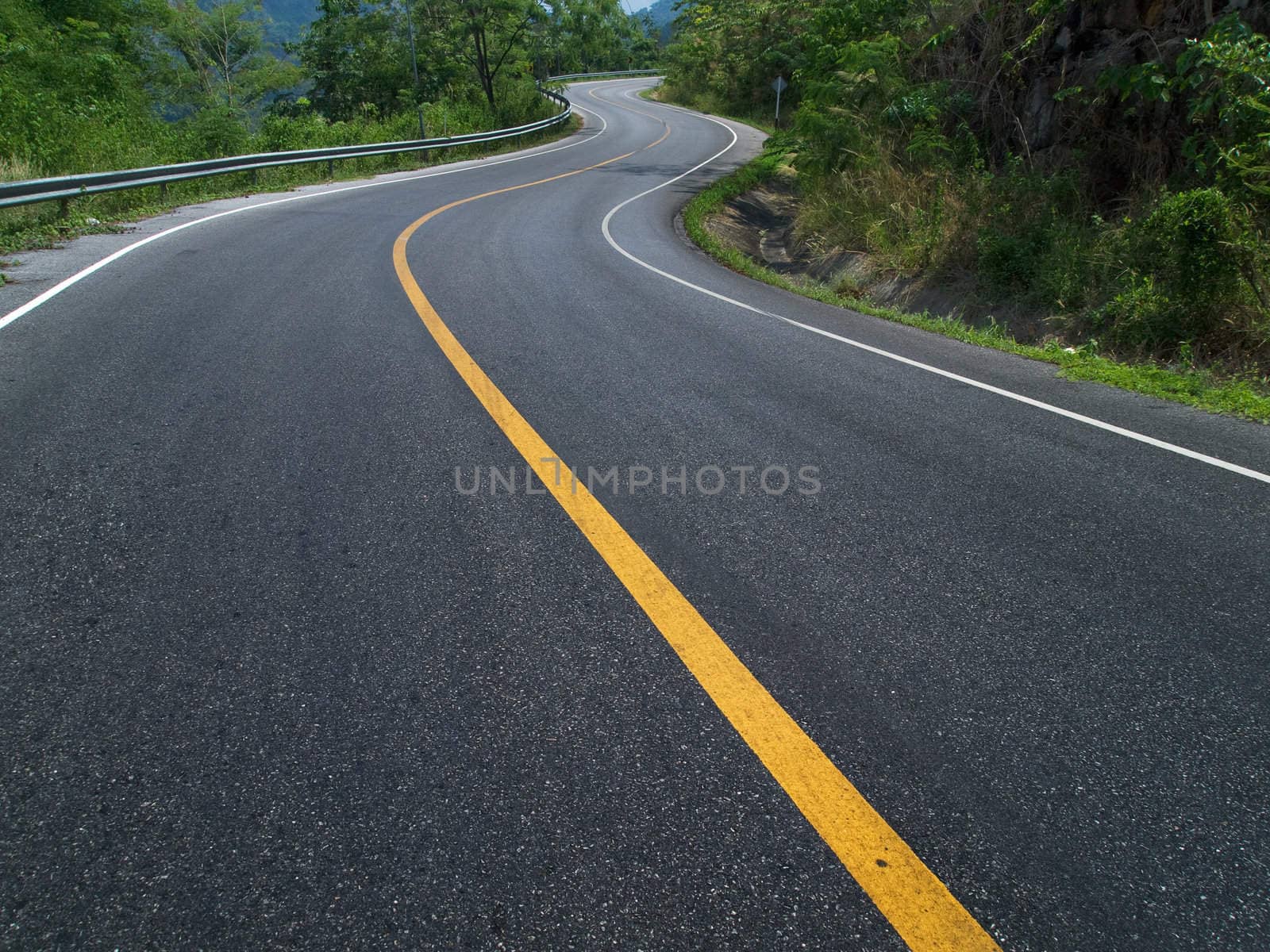 Curve Road by nuttakit