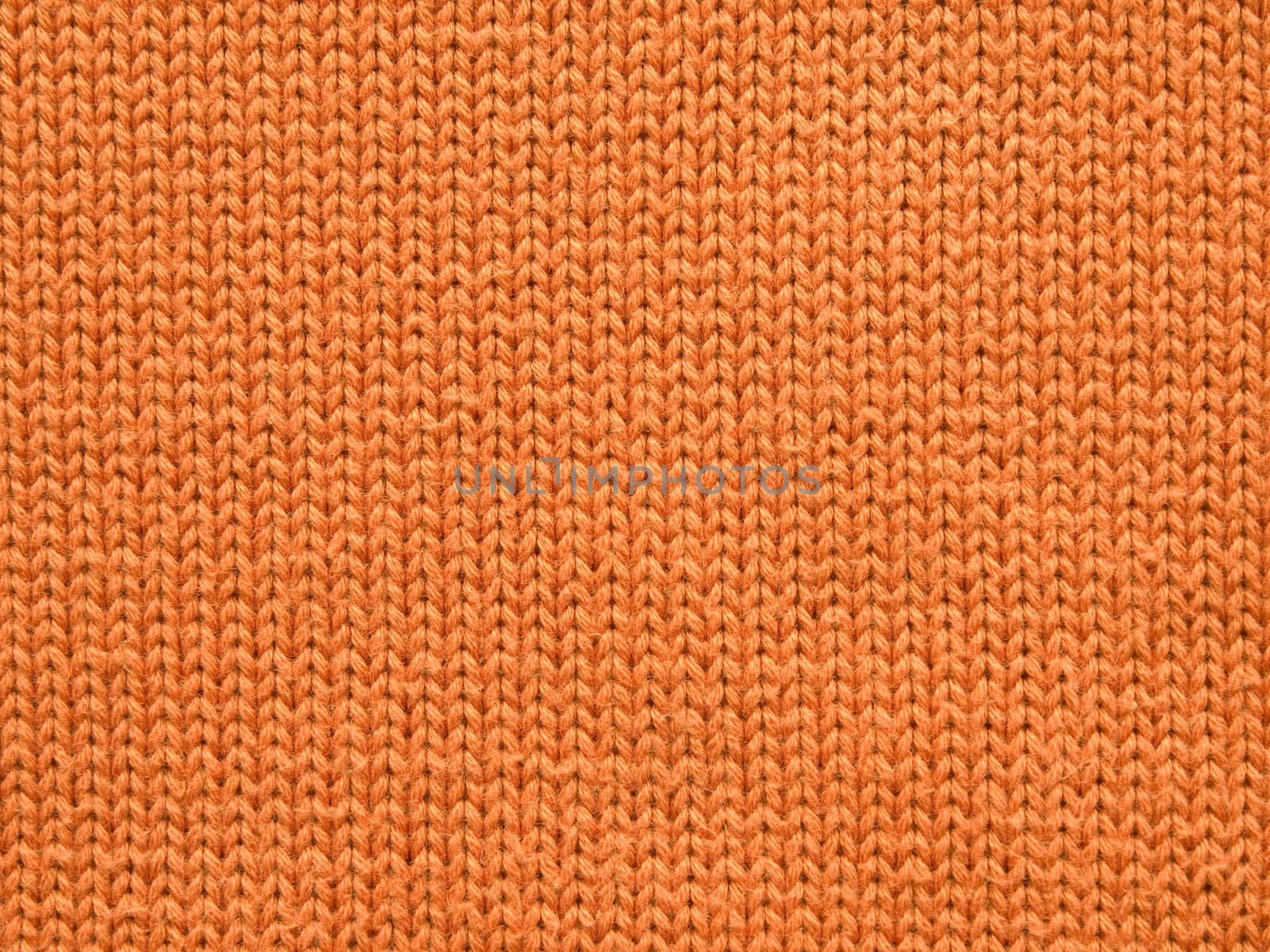 Orange color fabric, closeup