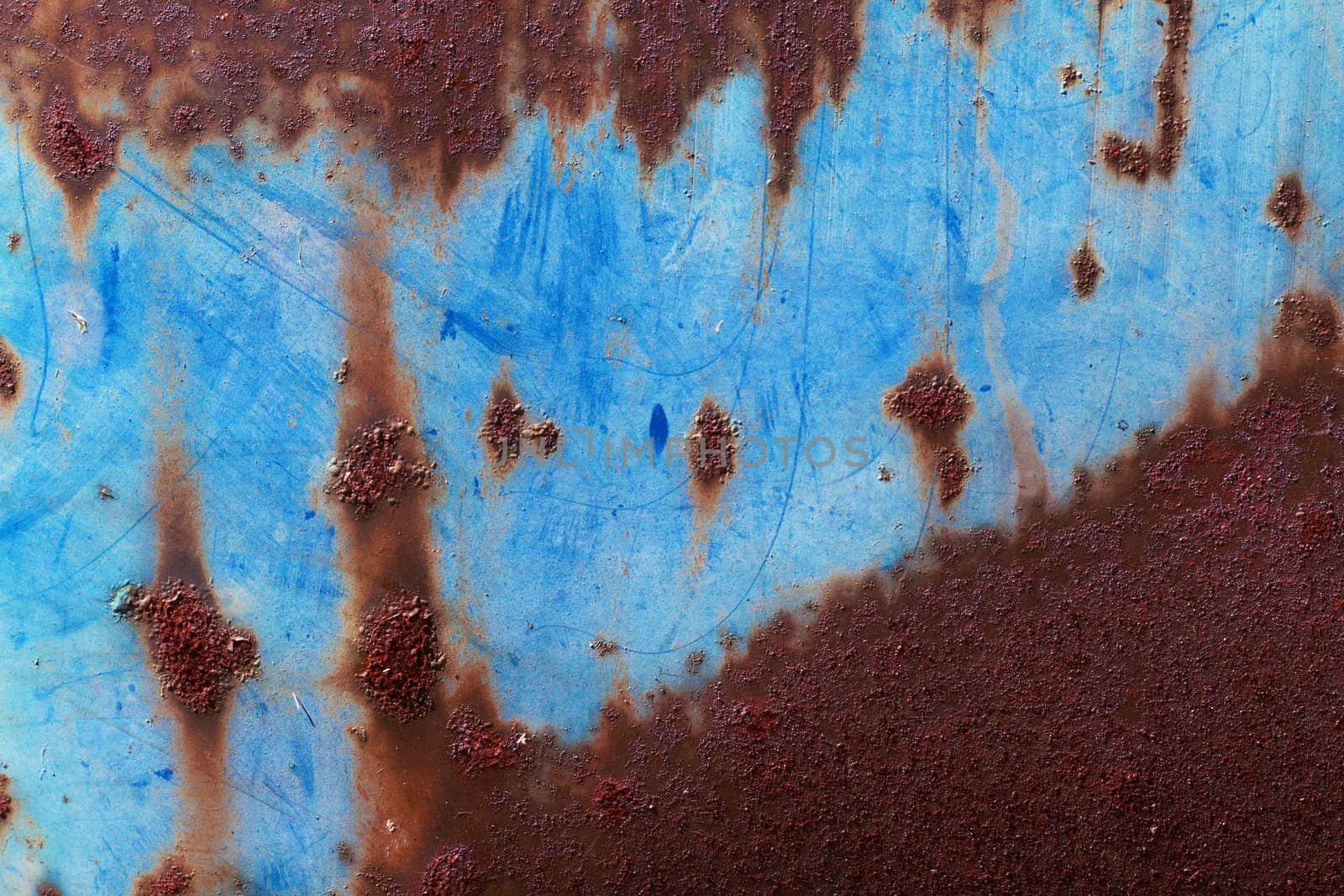 Rusted Blue Metal by StephanieFrey