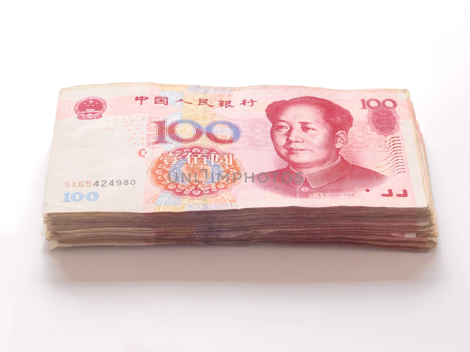 stack of chinese yuan by zkruger