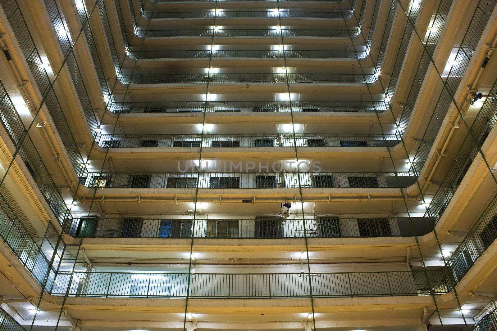 Hong Kong public housing apartment block 