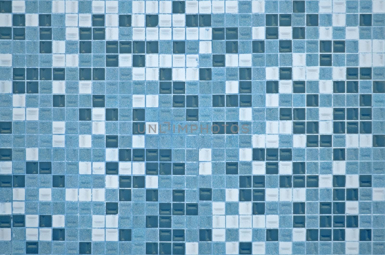 Tile texture background of bathroom or swimming pool tiles on wall